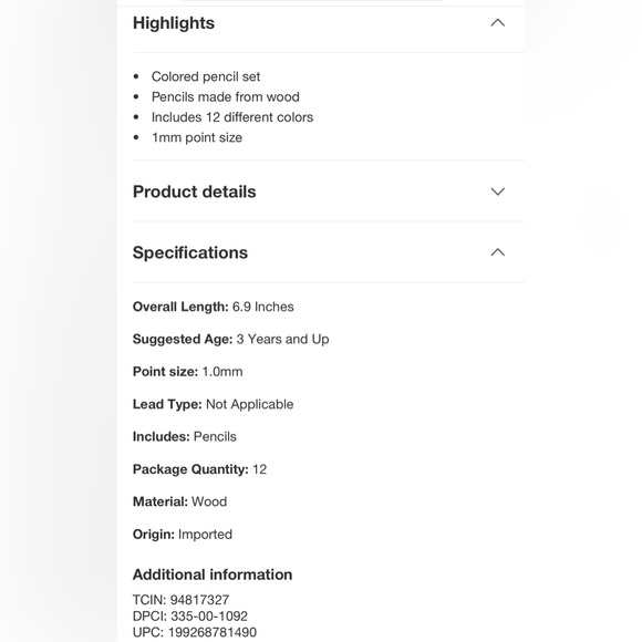 NEW Roller Rabbit x Target Colored Pencil Set - Picture 6 of 6